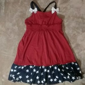 Girls 4th of July summer dress size 5.